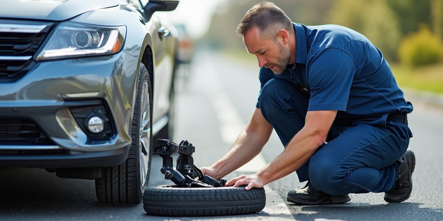 Professional tire change service
